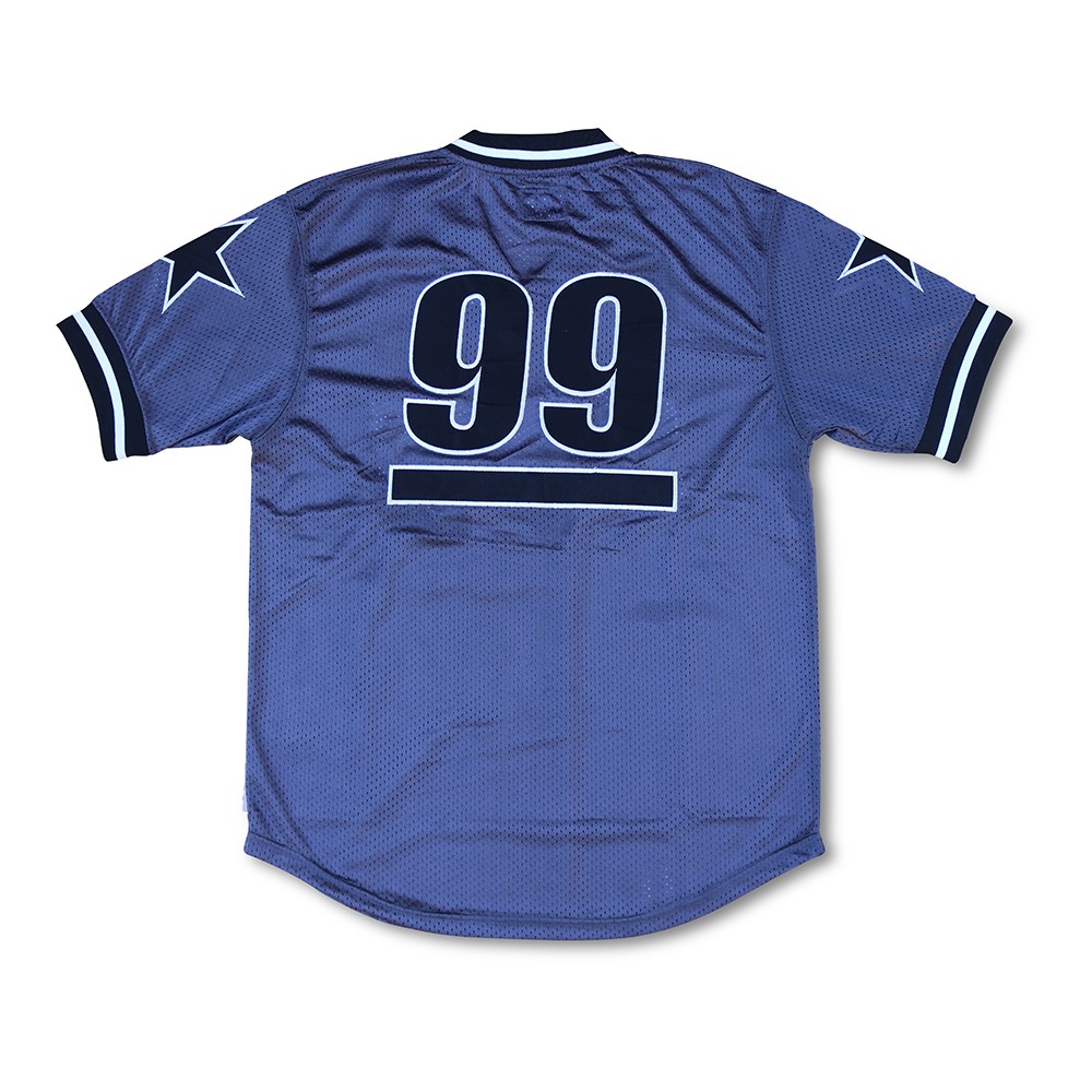 99 Wayz Retro Logo Baseball Jersey Grey/Blk/White - 99 Wayz Apparel Company